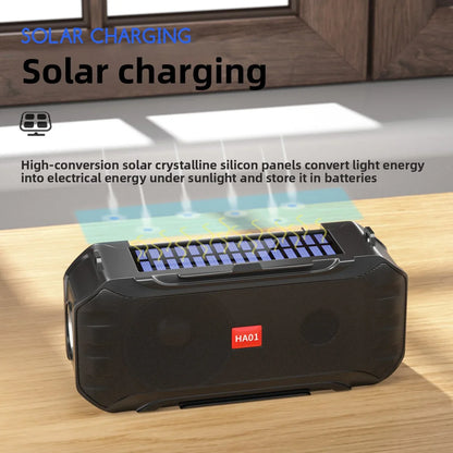 Solar Bluetooth Stereo Speaker for Ultimate Portable Sound and Charging - ZeeTec Store