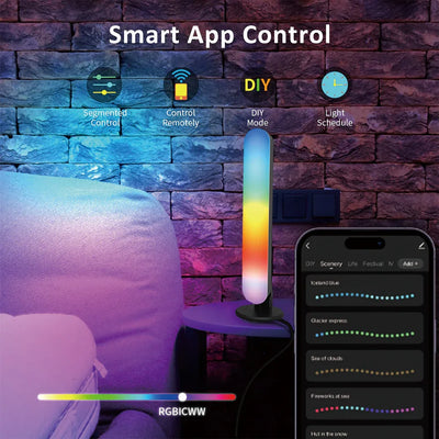 Pickup Light Music Rhythm Lights - RGB USB Rechargeable Light Bar with Remote Control for Christmas Decoration and Desktop Scenarios - ZeeTec Store