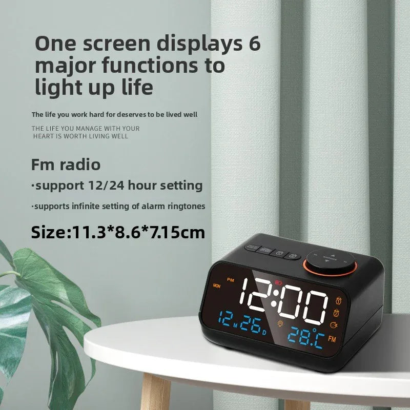 Radio Voice-Controlled Electronic Clock for Effortless Time Management - ZeeTec Store