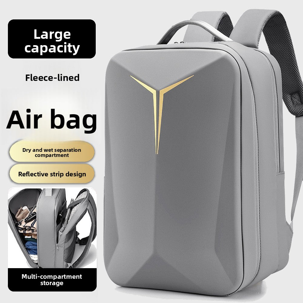 Hard Shell Laptop Backpack with Reflective Strips