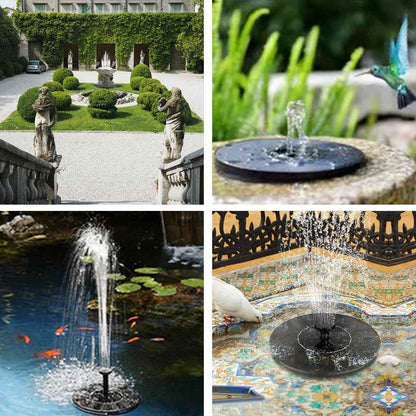Solar Powered Floating Water Fountain