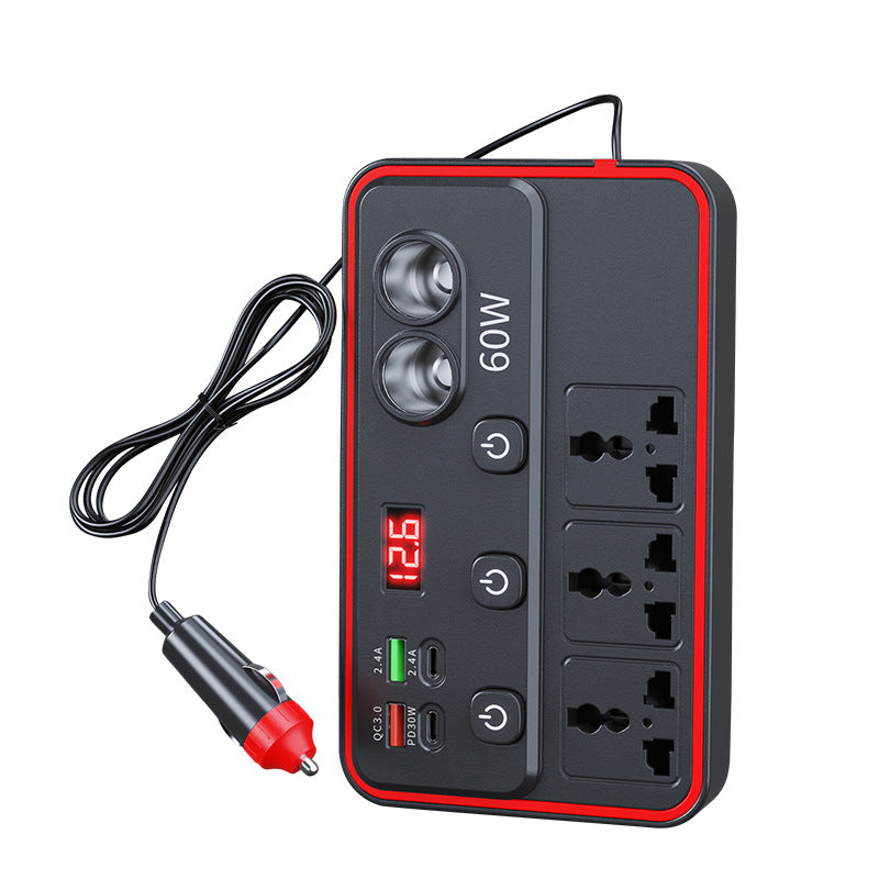 Universal Car Power Inverter with Digital Display