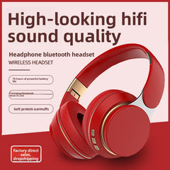 Bluetooth noise-cancelling long-lasting headphones, Stereo & super bass, Long Battery Life 400mAh battery up to 12 hours, Multi-Functional: Supports wireless Bluetooth calls TF card AUX audio and PC connection, Weight 360g & Material ABS