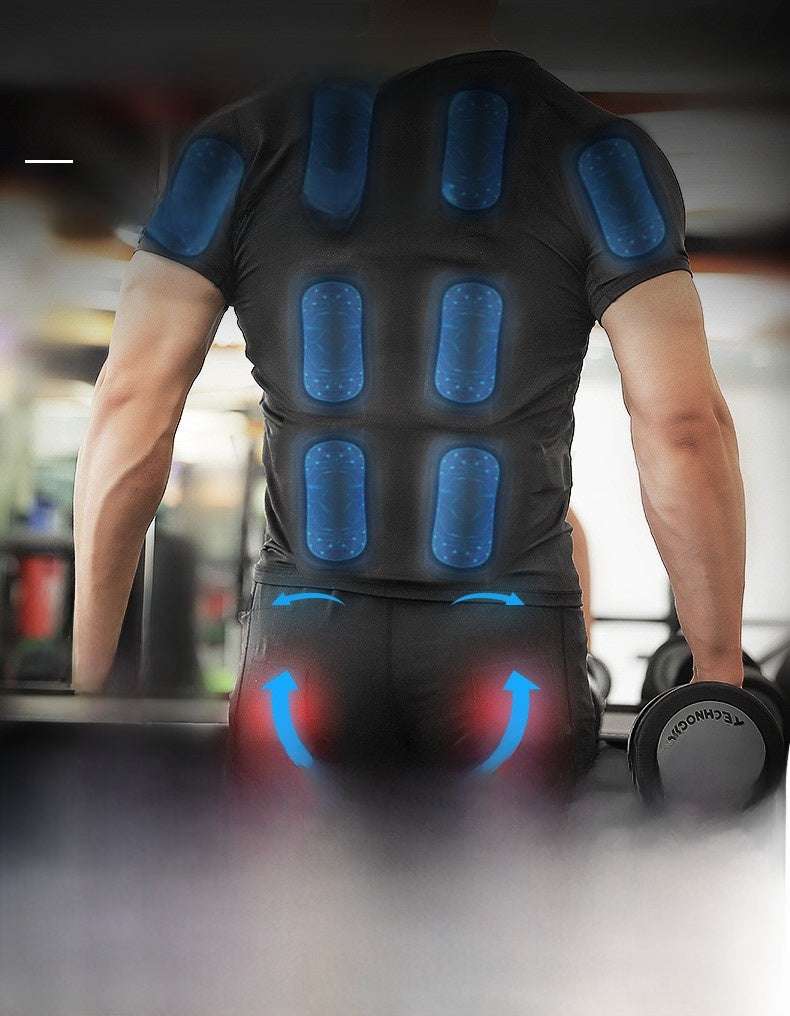 Smart fitness clothing, Smart Fitness Technology - Features EMS (Electrical Muscle Stimulation) for enhanced muscle training, Passive Training - Allows muscle activation, Multi-Size Options, Home Fitness Solution,