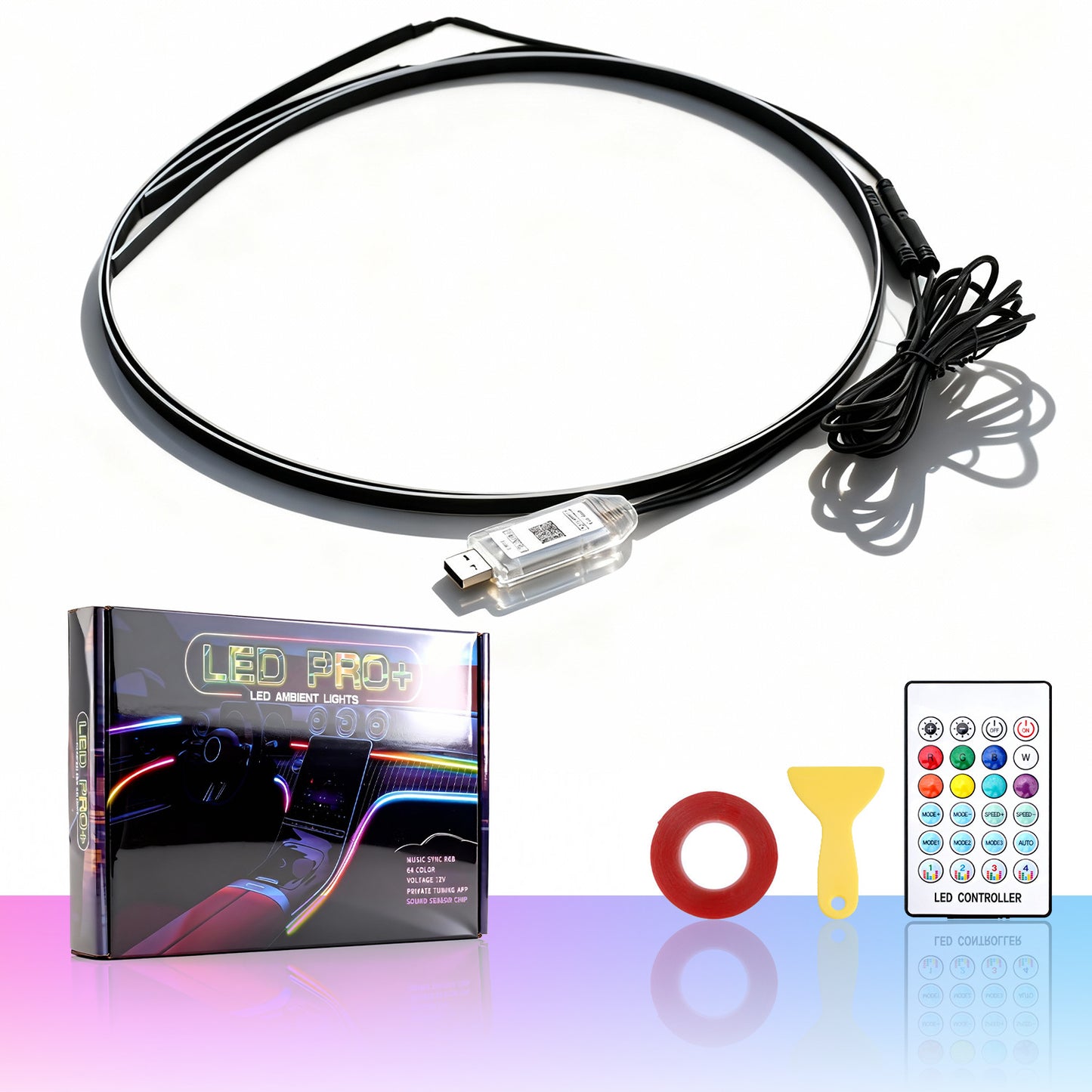 Car Door Frame Colorful LED Ambient Light Strip