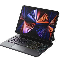 iPad Magnetic Bluetooth Keyboard with Backlight, Magnetic Suspension Design, Multicolor Backlight, Wide Compatibility: Fits multiple iPad models (Pro 11/12.9/13-inch, Air 4/5/6, etc.)