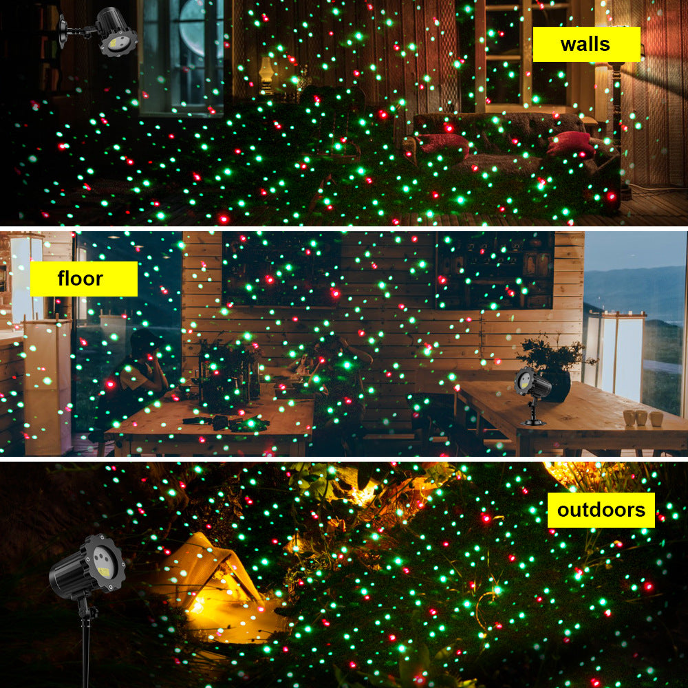 Starry sky laser light festive Atmosphere Ideal for Christmas, holidays, parties, and weddings