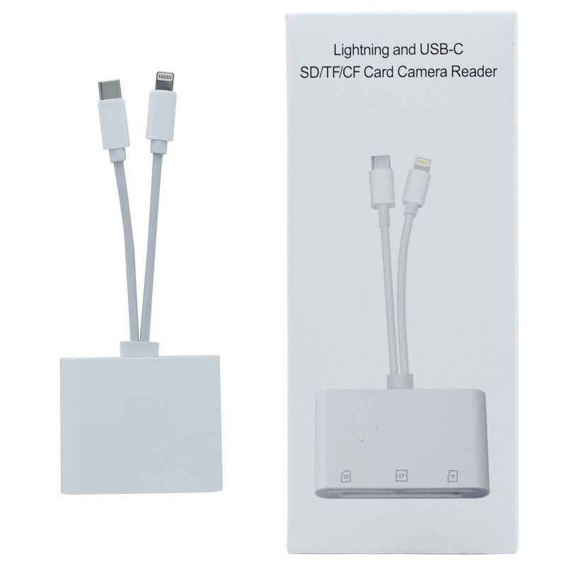 Multi-Function Card Reader for Apple and Type-C Devices