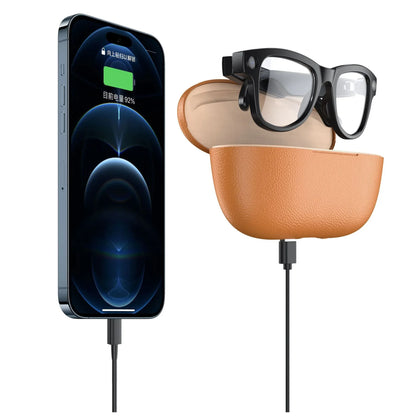 Ultra Smart AI Glasses with Camera for Real-Time Object Recognition and Translation - 8MP Camera & Charging Case - ZeeTec Store