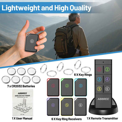 Home Anti-Lost Device - Remote Control & 6 Keys