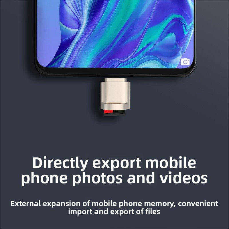 Type-C and Apple Compatible Card Reader High-Speed Data Transfer