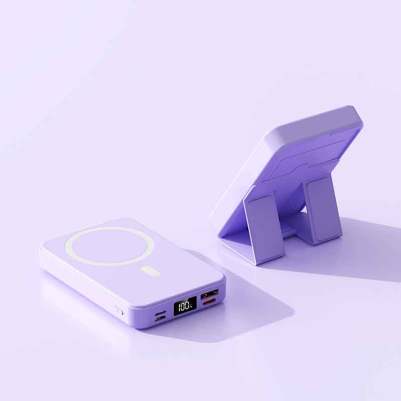 Magnetic Wireless Power Bank with Stand