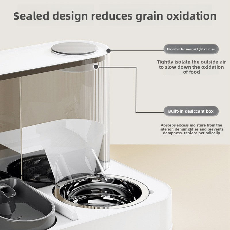 Automatic Pet Feeder and Water Dispenser Combo