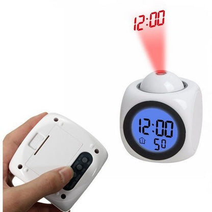 Multifunction LED Projection Alarm Clock
