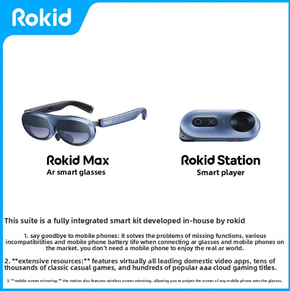 Rokid Max AR Smart Glasses with 3D Viewing - ZeeTec Store