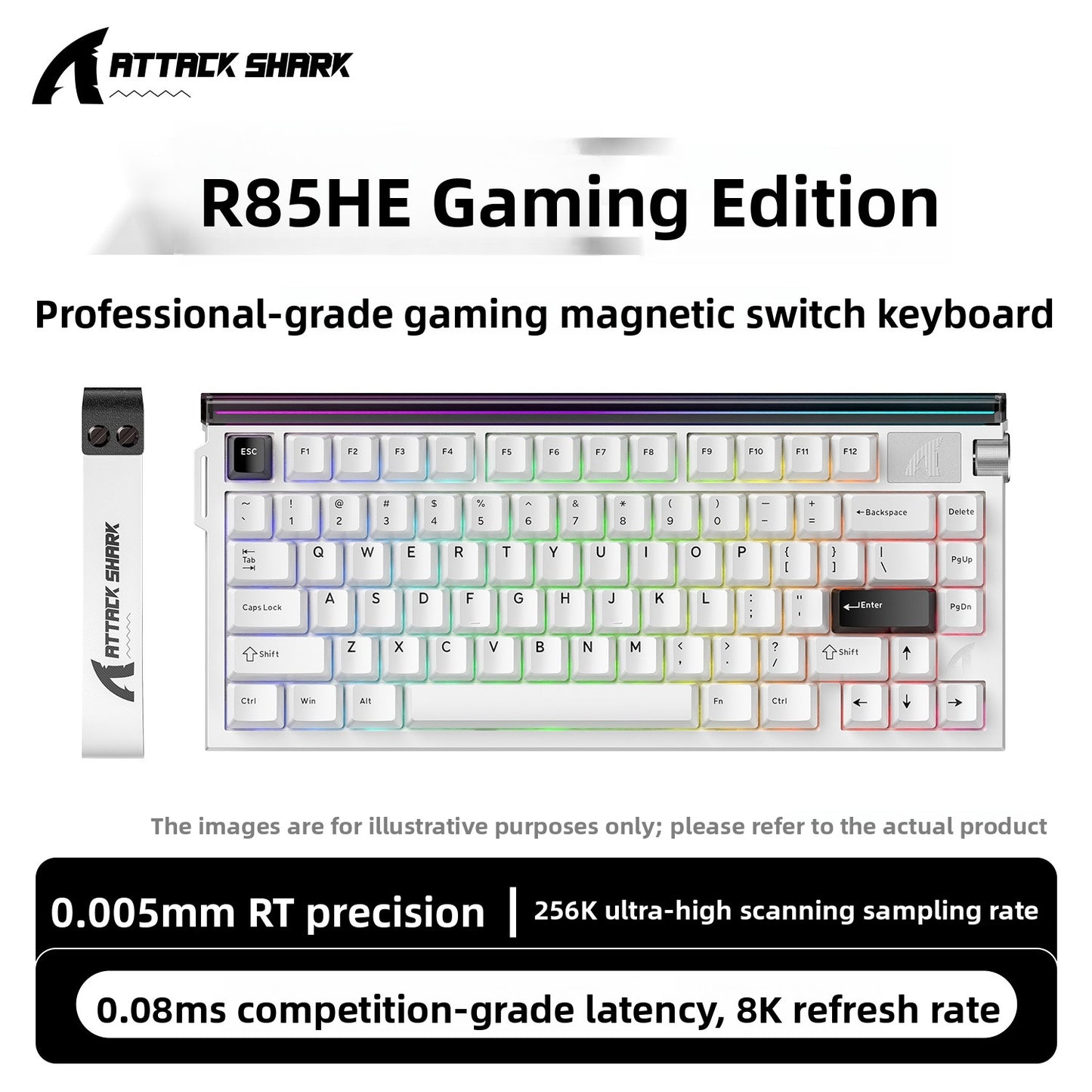 Attack Shark R85 HE Mechanical keyboard with light