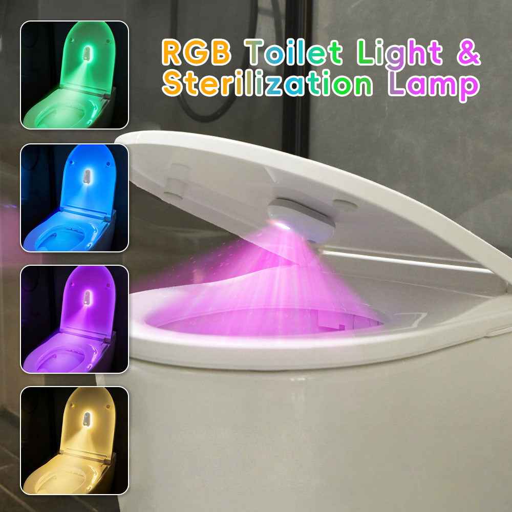Smart Toilet UV Sterilization Lamp with RGB Lighting
