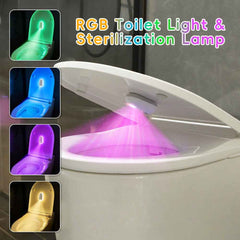 Smart Toilet UV Sterilization Lamp with RGB Lighting