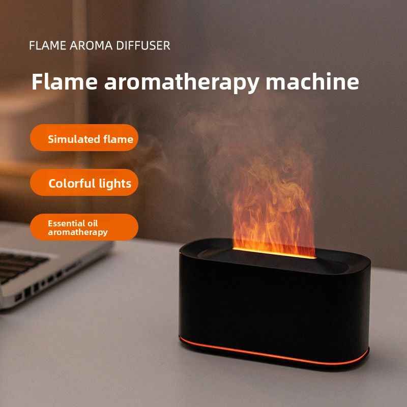 Ultrasonic Aromatherapy Humidifier with Flame Effect