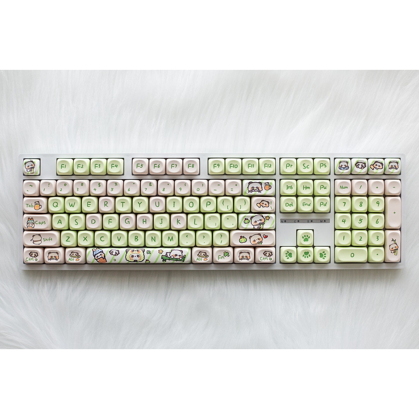 H108 Mechanical Keyboard Wired Wireless Bluetooth Full-Key Anti-Ghosting Gaming Cute Rgb Lighting Silent