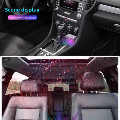 Retractable Car Charger with Fast Charging and LED starry sky light for car ceiling