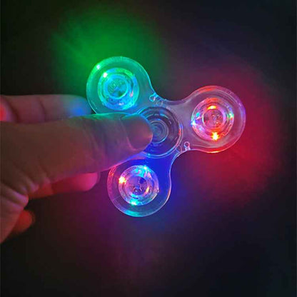 LED Crystal Fidget Spinner Stress Relief Toy