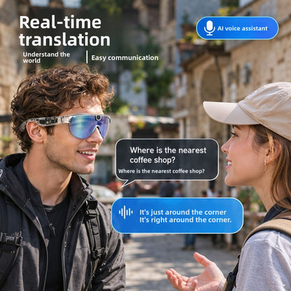 AIMB-G5MAX Smart Glasses with AI Translation and HD Camera