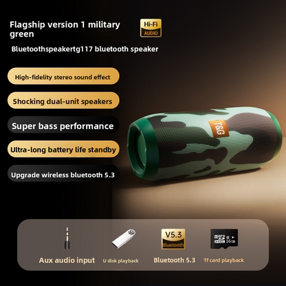 Portable Bluetooth Speaker 10W with Enhanced Bass