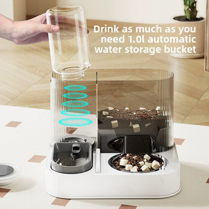 Automatic Pet Feeder and Water Dispenser Combo