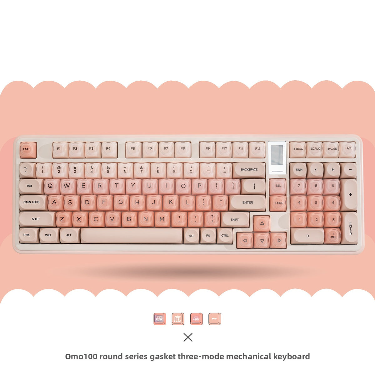 OMO100 Three-Mode Mechanical Keyboard - ZeeTec Store