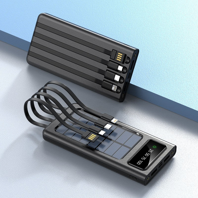 Four-Wire Three-In-One Solar Power Bank - ZeeTec Store