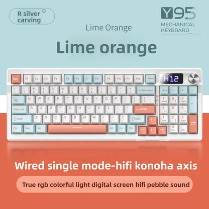Mechanical Keyboard Triple-mode 98-Key Layout for Ultimate Typing Experience