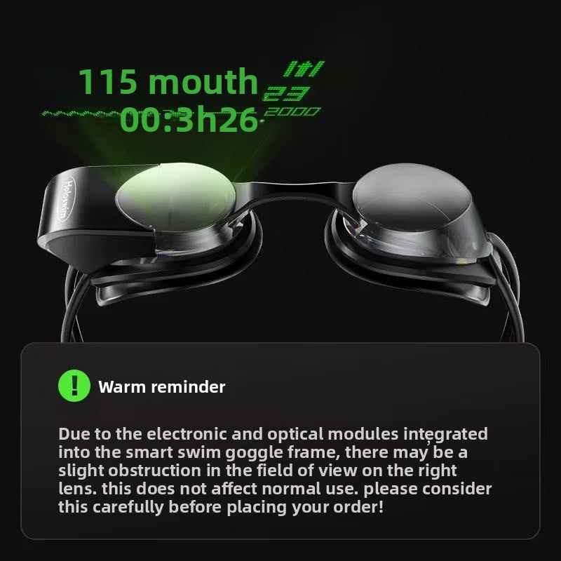 Smart AR Digital Swimming Goggles with Anti-Fog