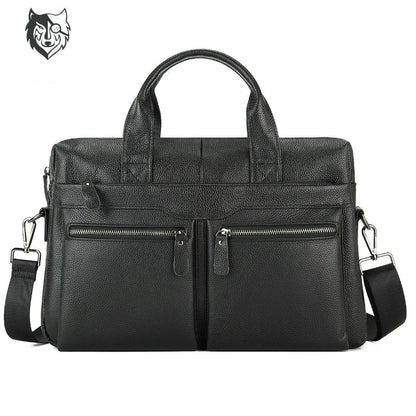 Men's Leather Laptop Briefcase