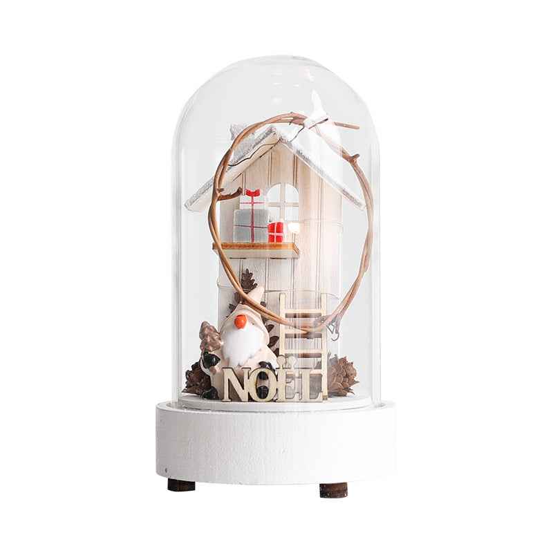 Glass Christmas Ornament Night Light