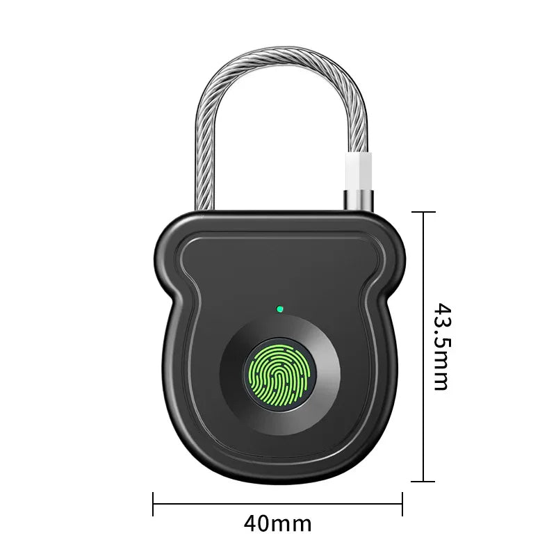 Smart Fingerprint Lock Padlock for High Durability, Long Battery Life, and Fast Scanning - ZeeTec Store