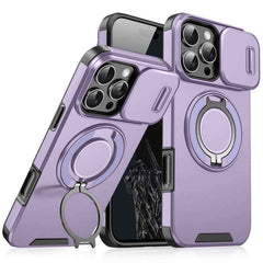Sliding Window Phone Case with Stand for iPhone