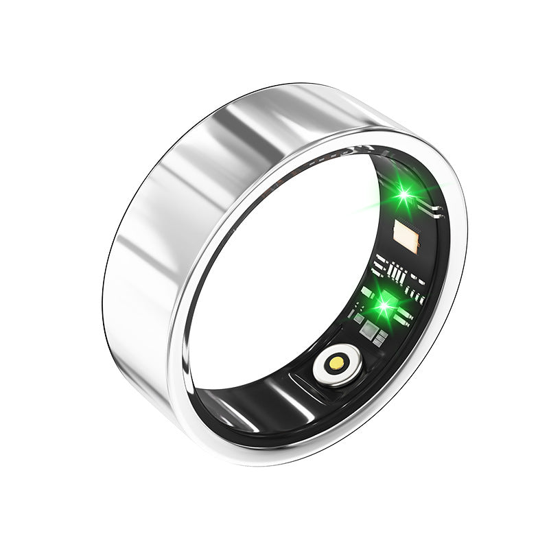 Slim Design Smart Ring with charging box,Tracks:Heart Rate|Blood Oxygen|Sleep Monitoring|Step Counting,Free app (No Subscription)