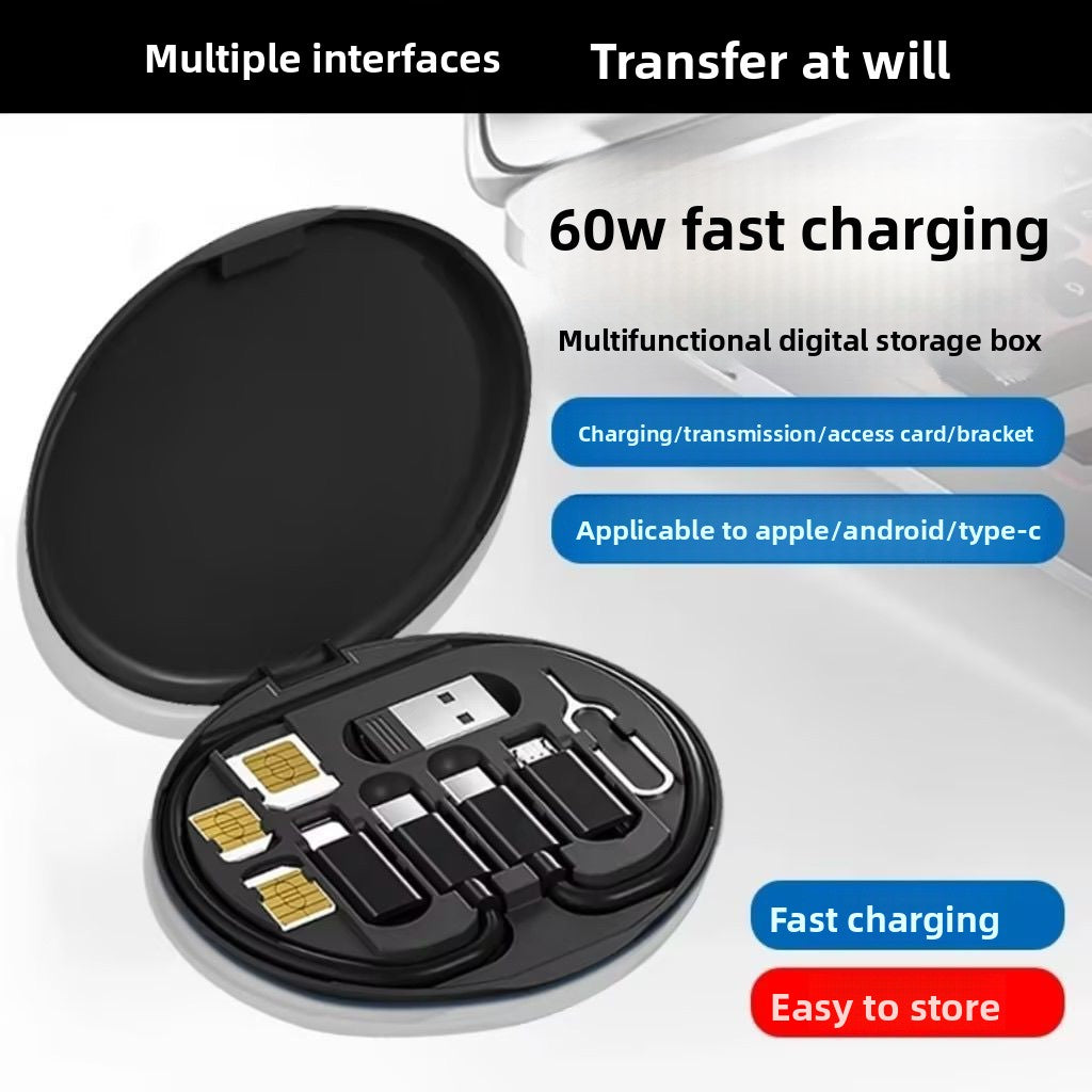Magnetic Data Cable Storage Box for Phones
