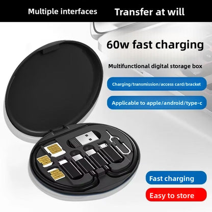 Magnetic Data Cable Storage Box for Phones