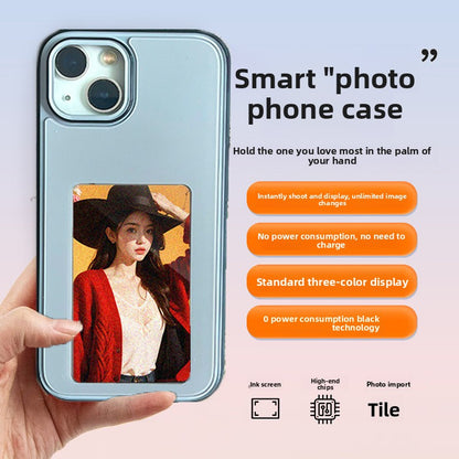 E-ink Screen Phone Case with Selfie Projector
