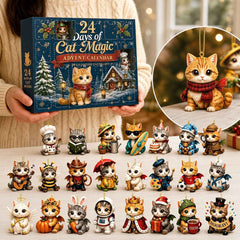 Cute Cat Theme  Advent Calendar Blind Box Christmas Countdown Surprise Gift Interactive Fun