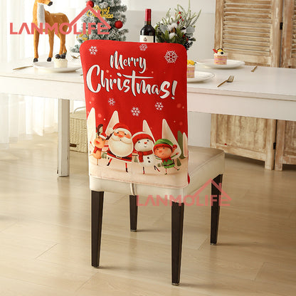 Christmas chair back cover Festive Decorative Design