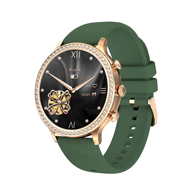 Smart Wristwatch with Health Tracking | 1.32-Inch Round Display, Bluetooth Connectivity, Heart Rate, Blood Pressure, Blood Oxygen Monitoring, Waterproof, Up to 7 Days Battery - ZeeTec Store