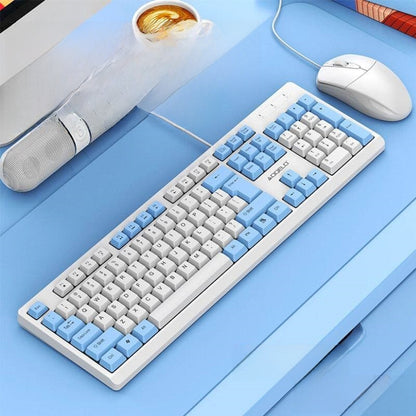 Office keyboard and mouse wired Magnetic Axis 104 keys