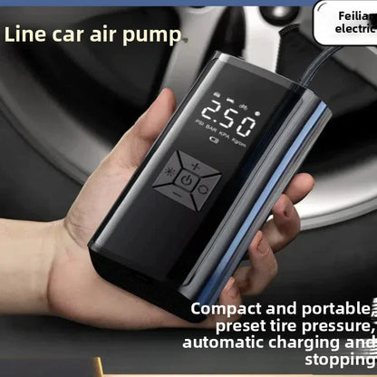 Car-Mounted Air Pump for Effortless Tire Inflation - ZeeTec Store