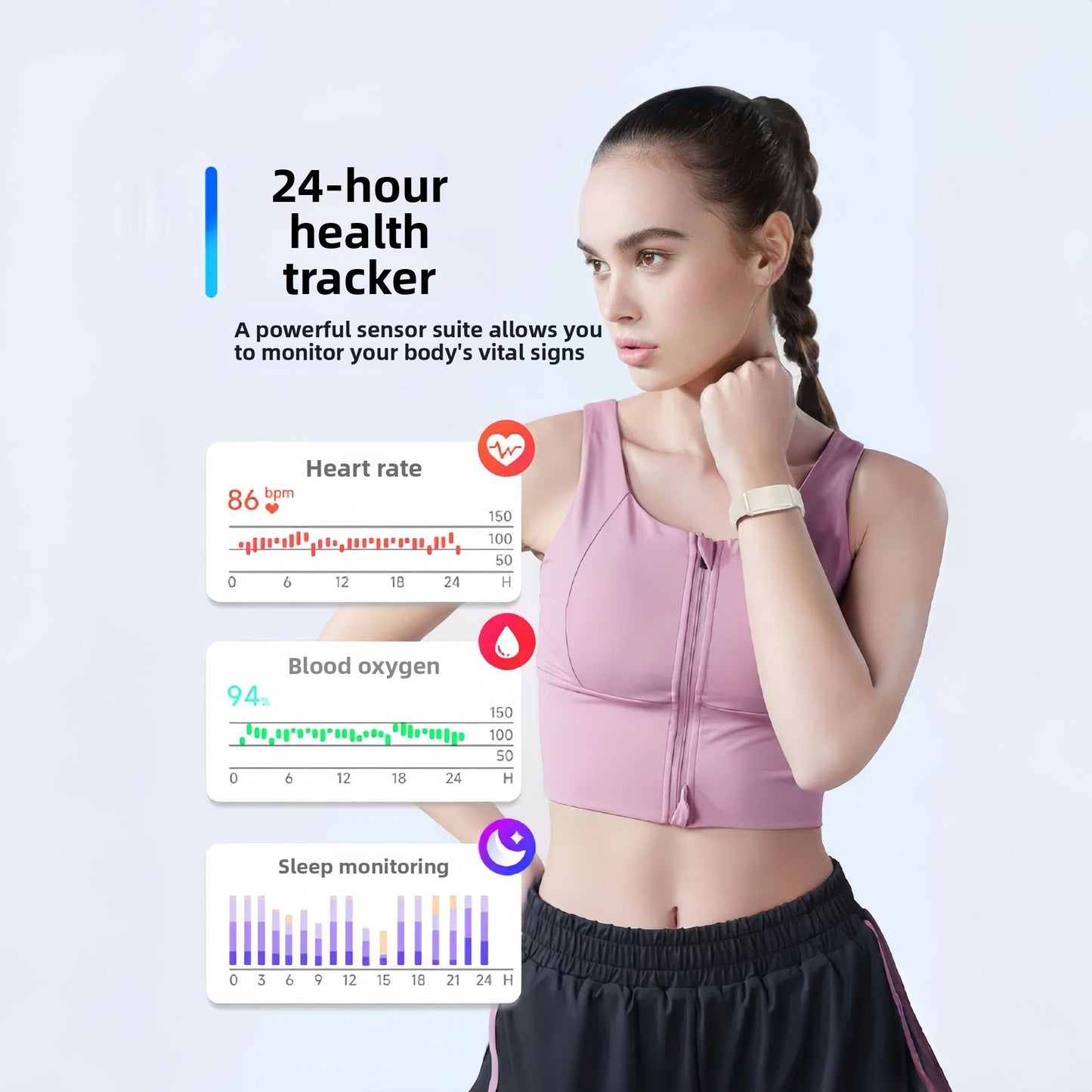 G69 Screenless Smart Watch Pedometer Activity Monitor