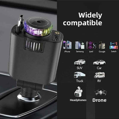 Five-in-one car aromatherapy charger