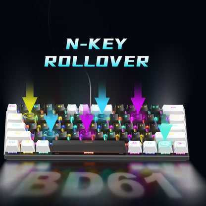 BD61 RGB Mechanical Gaming Keyboard - Hot-Swappable Wired Performance