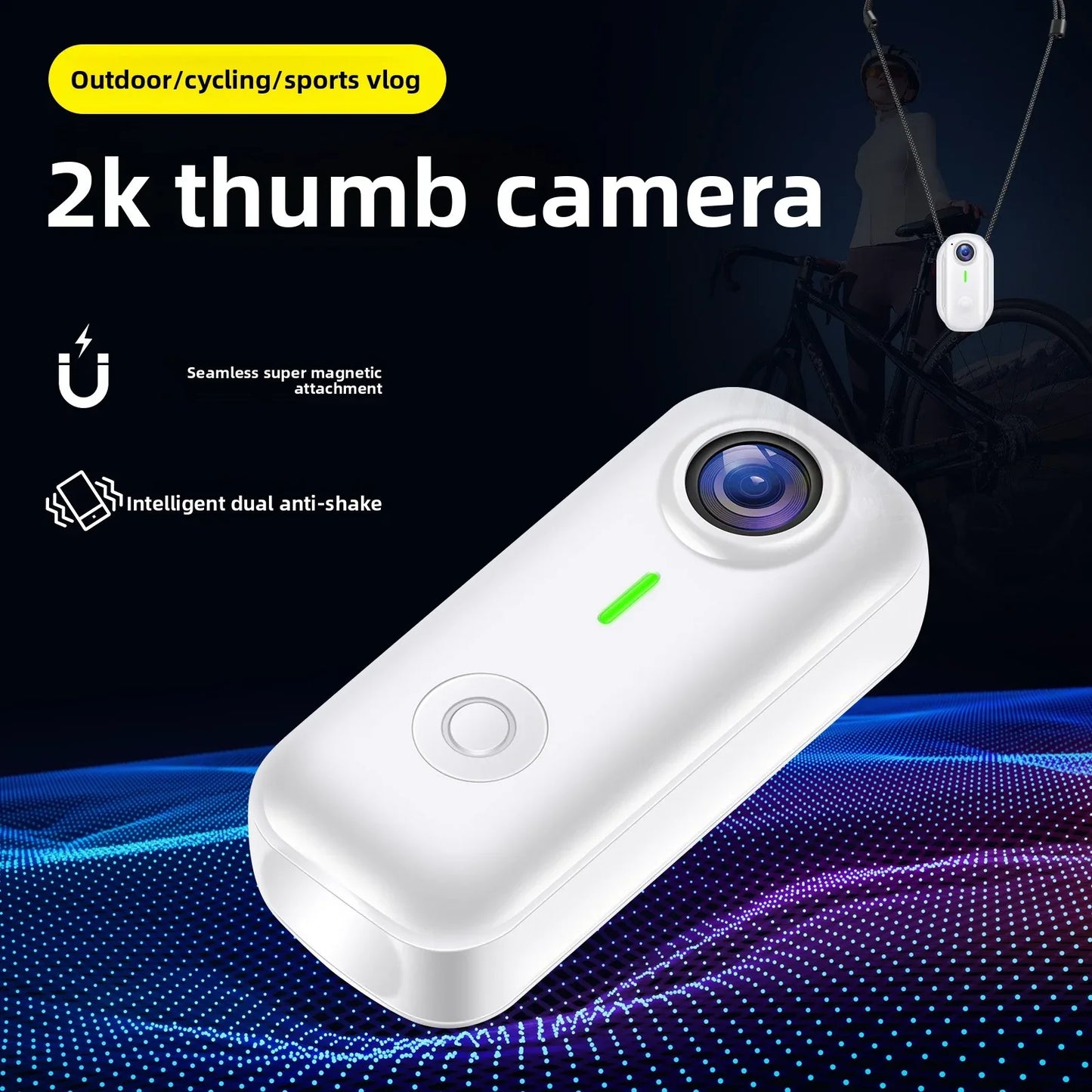 Thumb Cycling Camera for Hands-Free Filming on the Go - ZeeTec Store